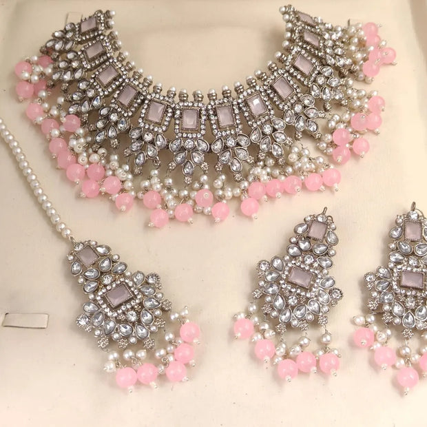 komal peach set