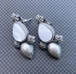 White Oxidized Earing