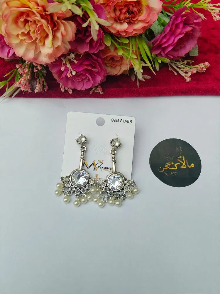 Hanging Pearl Earrings