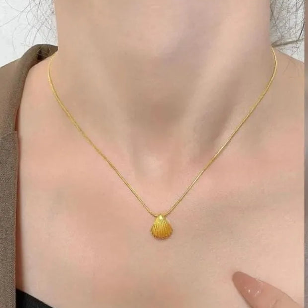 Shell Necklace Stainless Steel