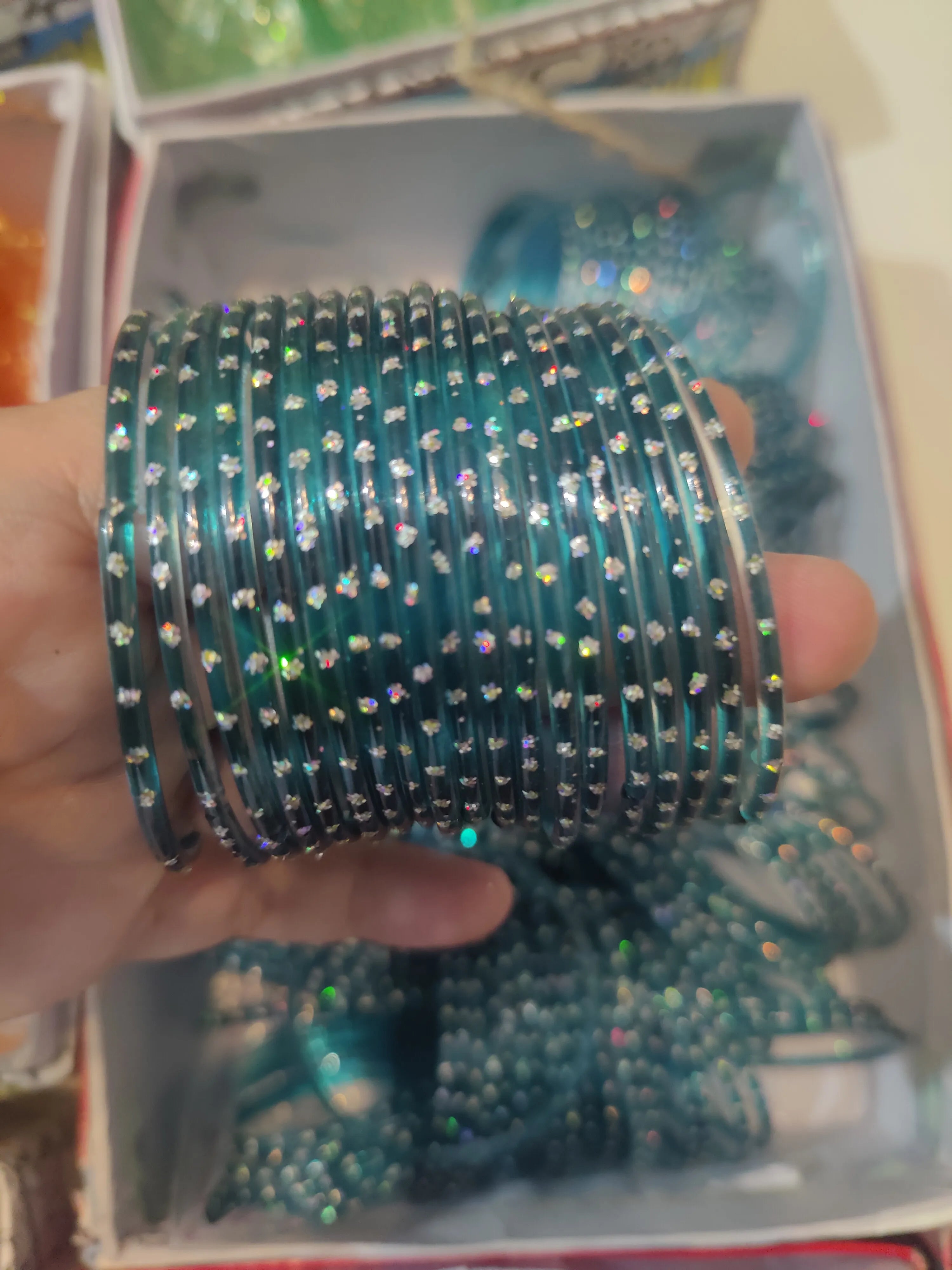 Raindrop Zinc bangles