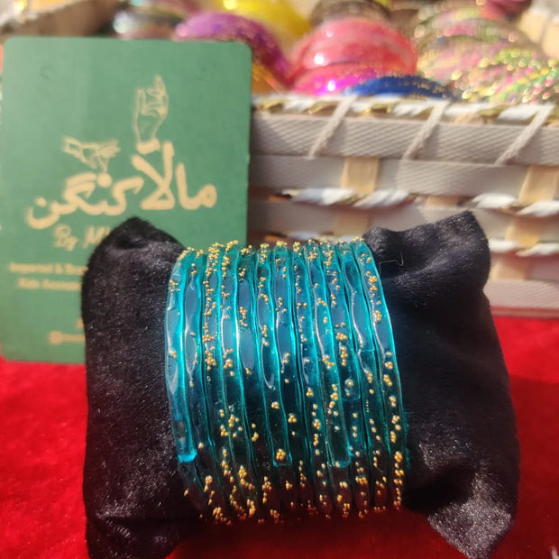 Rainbow Zinc glass bangles