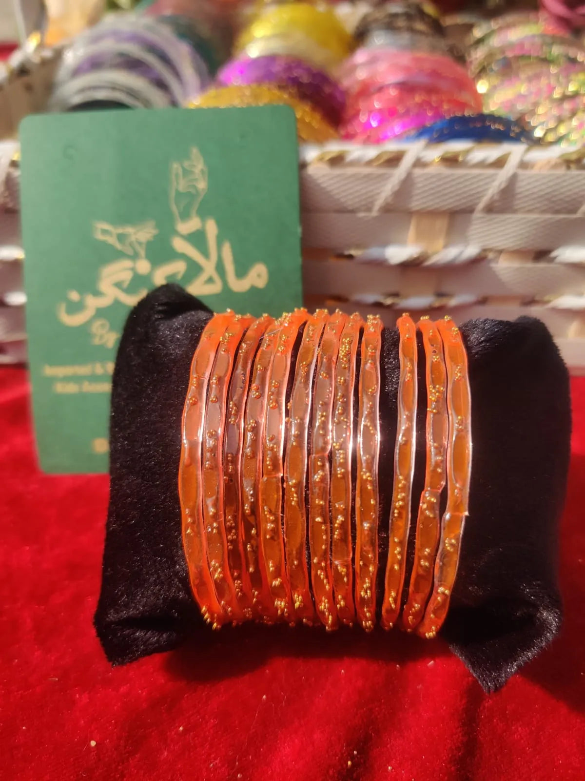 Rainbow  orange bangles