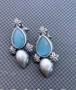 SkyBule Oxidized Earings
