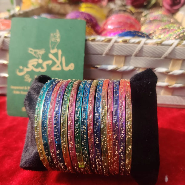 Rainbow Multi glass bangles