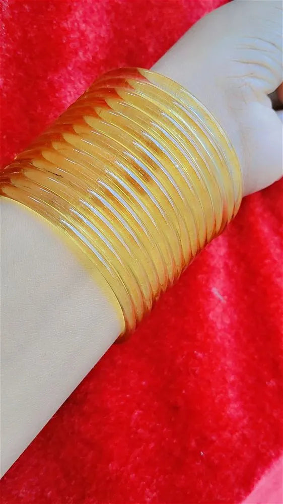 Yellow Jelly Bangles