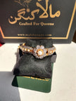 Designer  White Bracelet With Rodium Polish