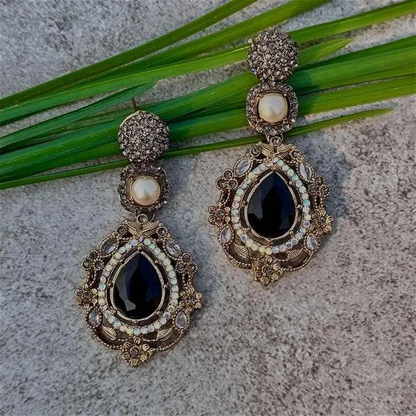 Black Meharbano Earings