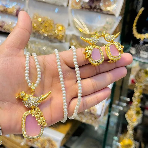 Crepe Bird Pendent set