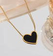 Black  Heart Necklace