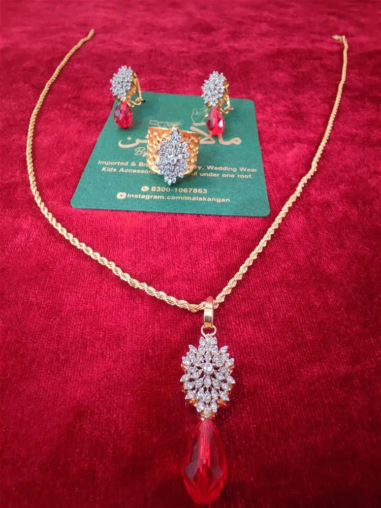 Gold Platted Red Set