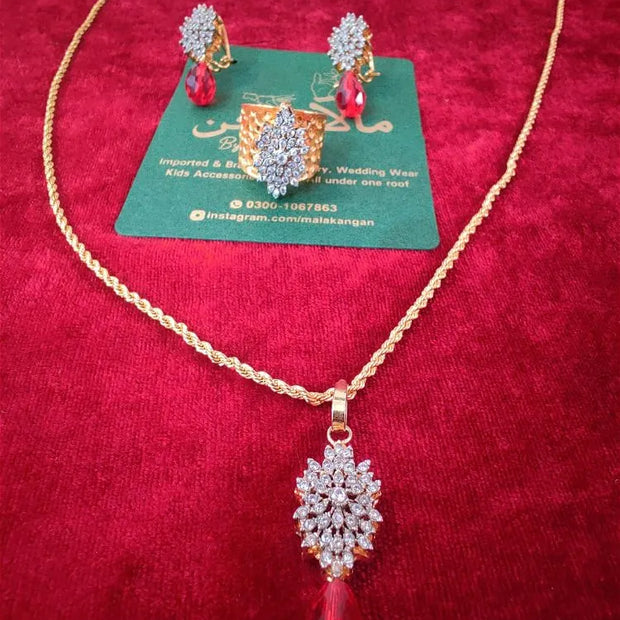 Gold Platted Red Set