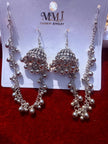Silver Sahara Jhumka