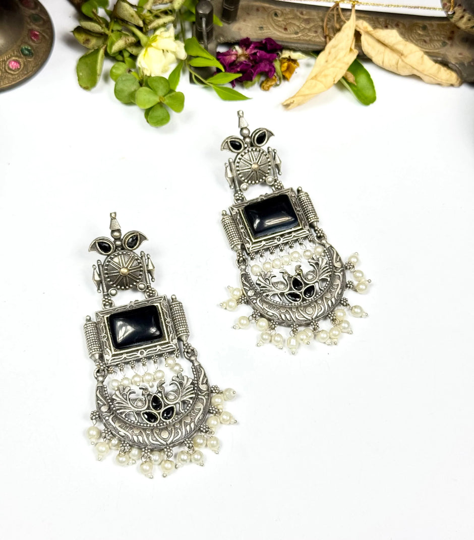 Black Oxidized Eraings