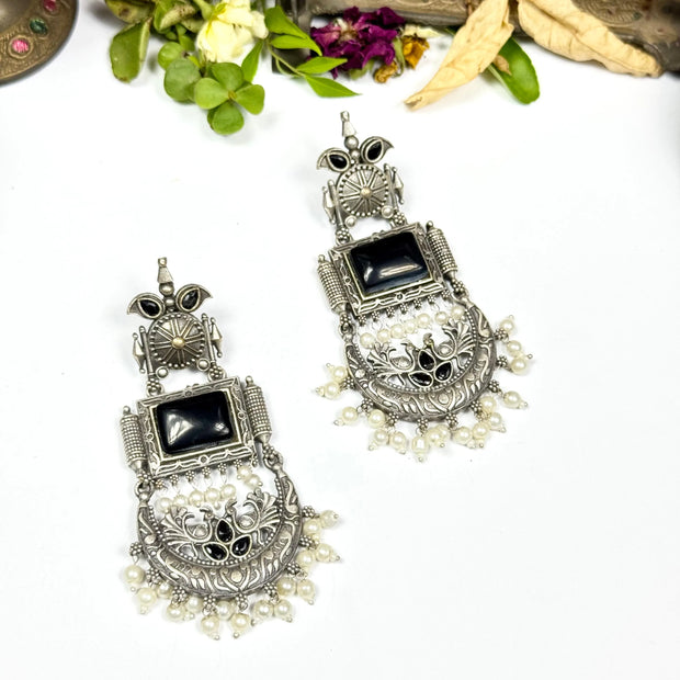 Black Oxidized Eraings