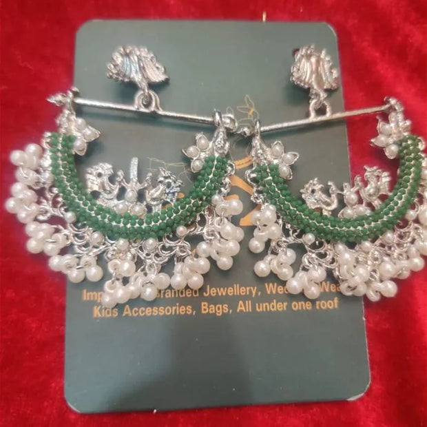 Peacock Green Earings