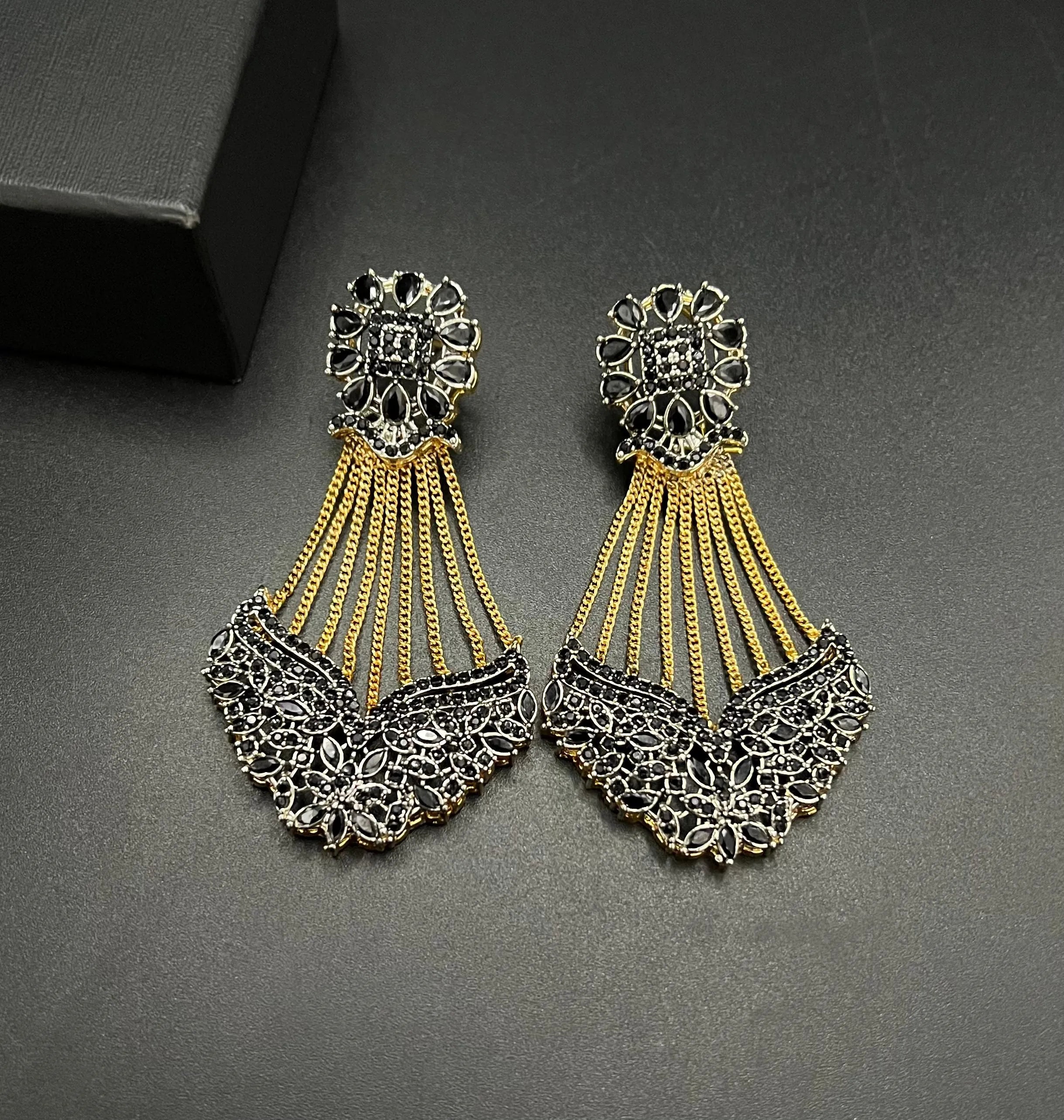 Black Designer Earrings