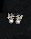 Butterfly Pearl Earings