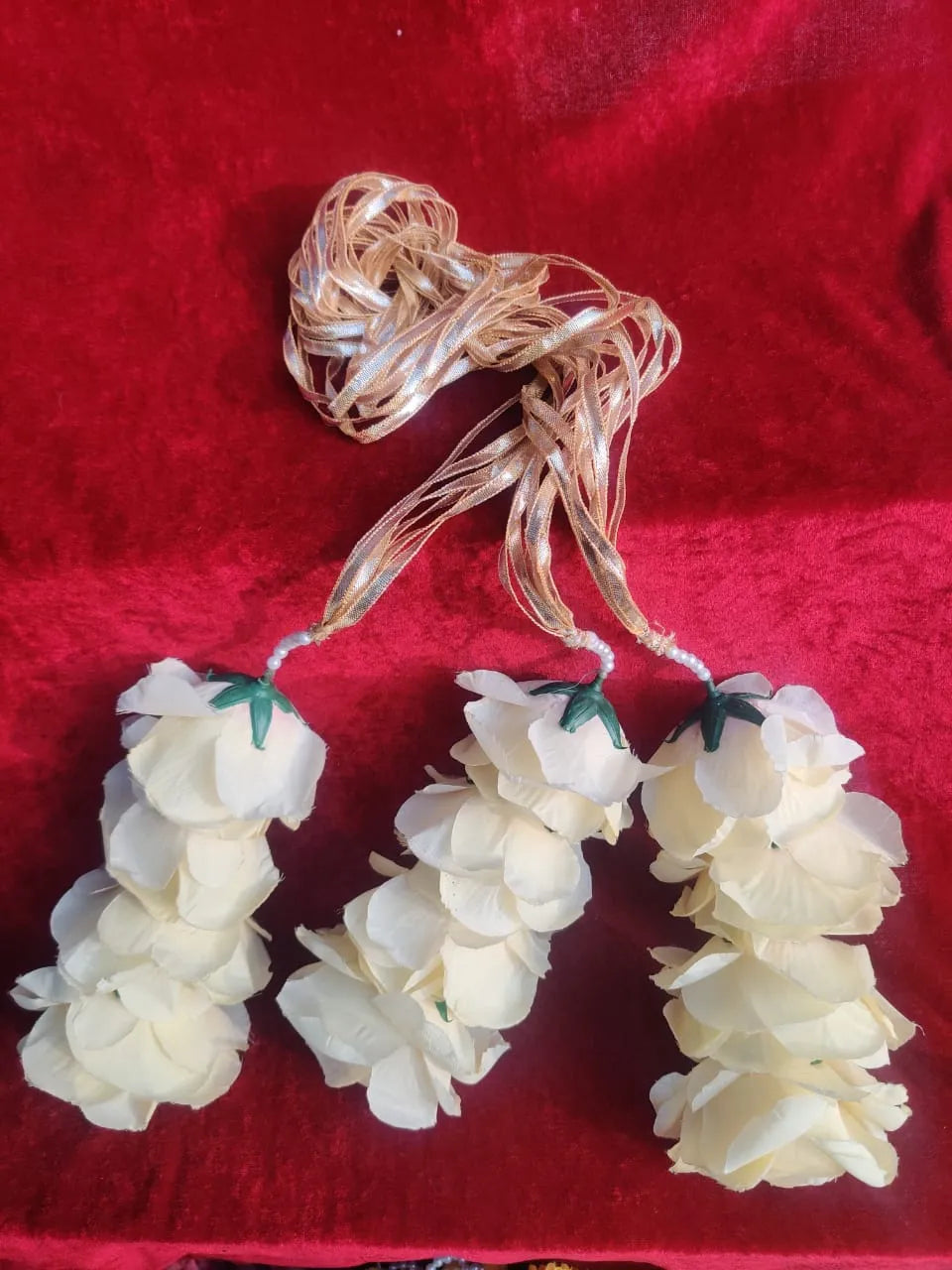 Yellow Floral Gota Parnda