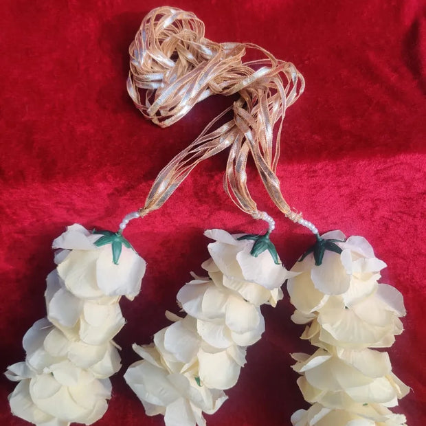 Yellow Floral Gota Parnda