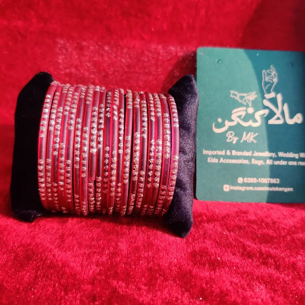 Kanch Red Bangles