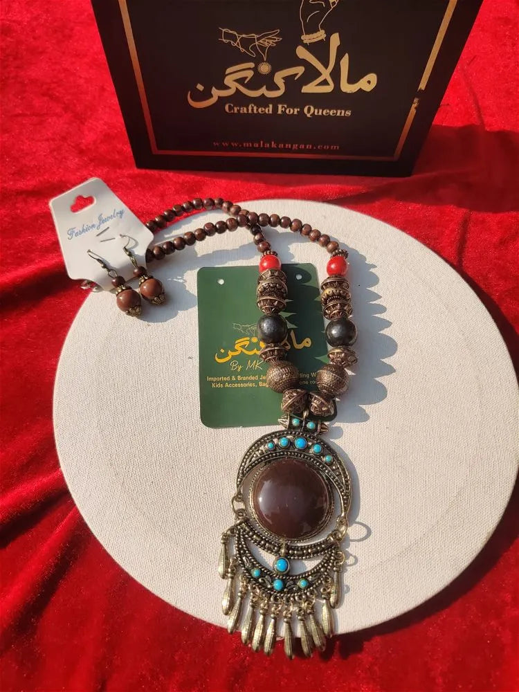 Bohemian  Brown Mala