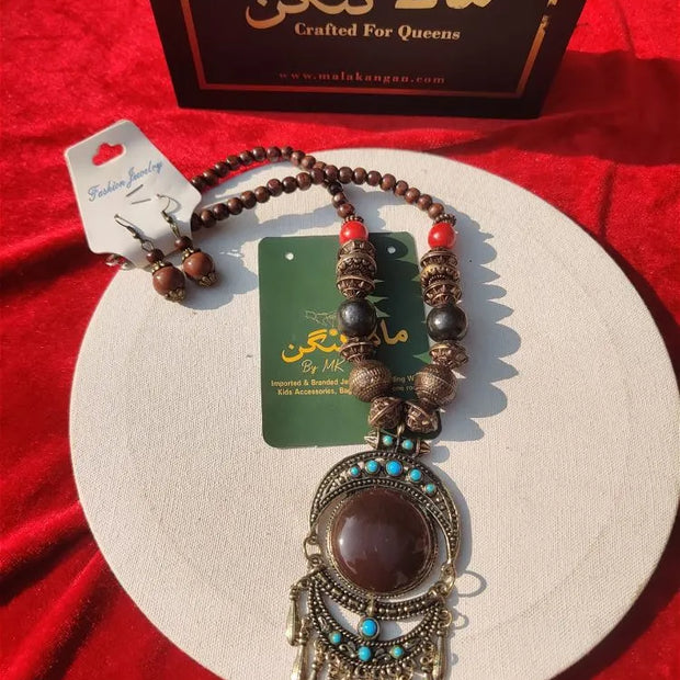 Bohemian  Brown Mala