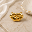 Golden Lips Mini Clutch