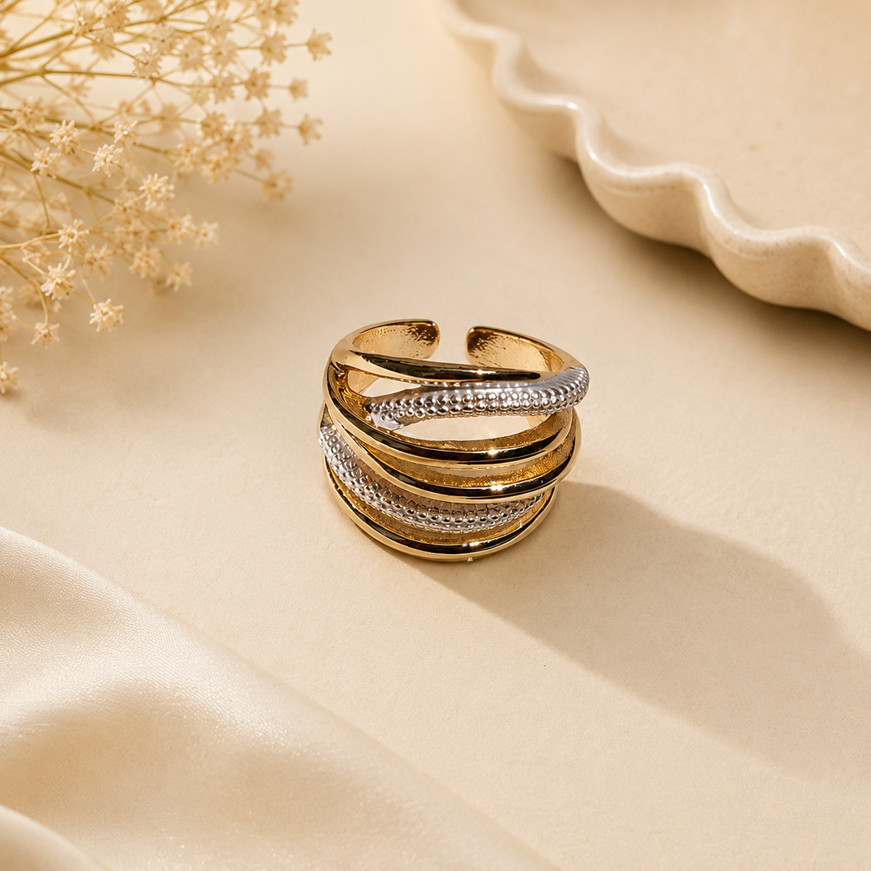 Golden Layer Ring