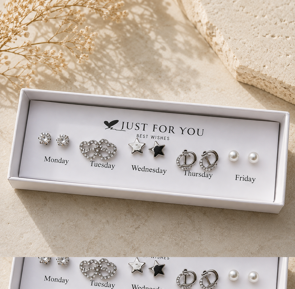 5 Days Earrings Set