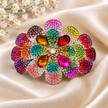 Rainbow Floral Clip
