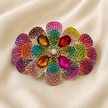 Rainbow Floral Clip