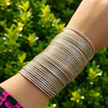 Metal Dotted Bangles