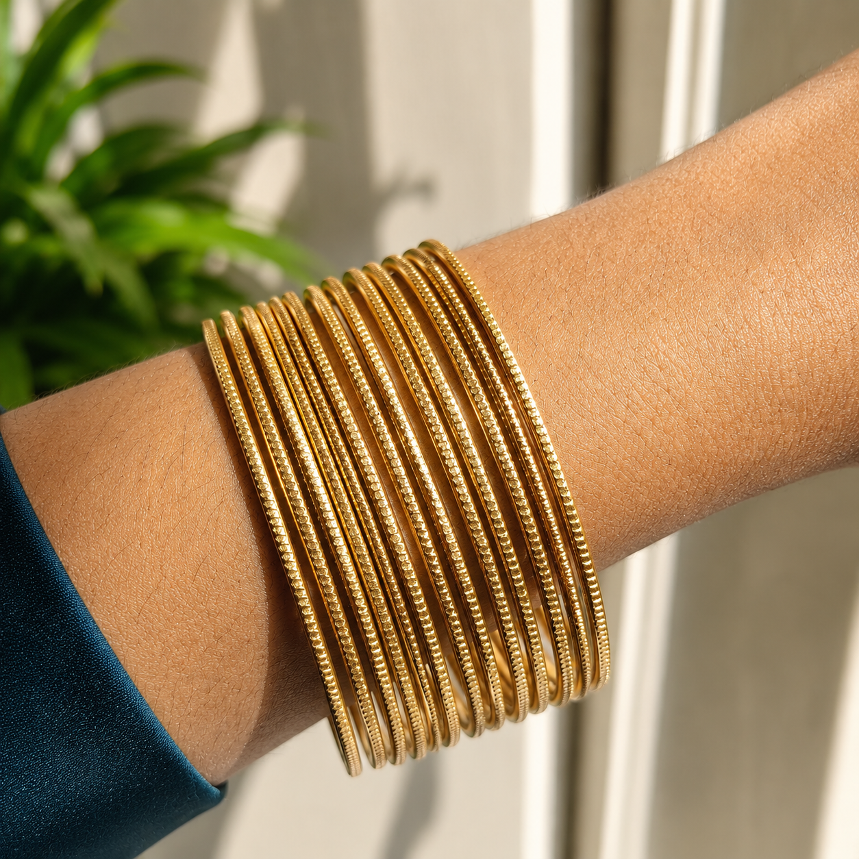 Copper Line Bangles