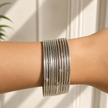 Silver Line Bangles