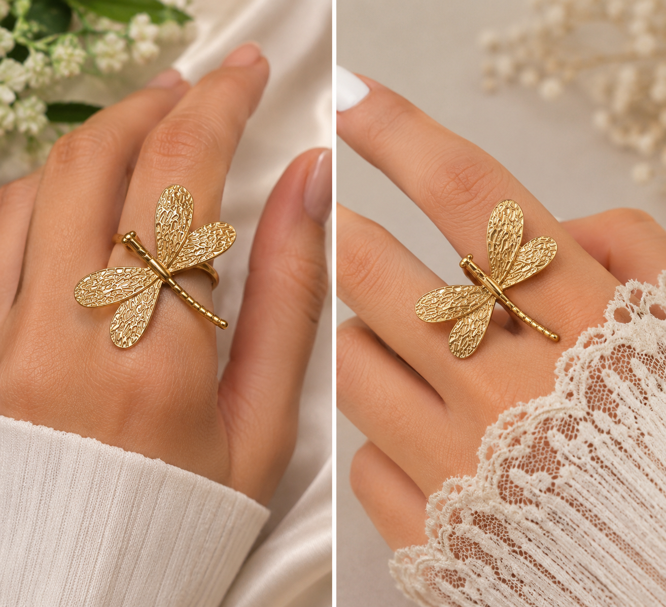 Butterfly Dragonfly Ring