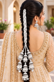Silver Roshni Flower Paranda