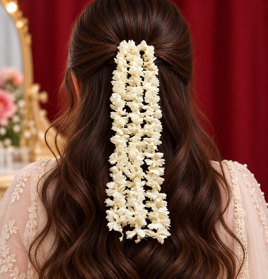 Pearl Floral Gajra