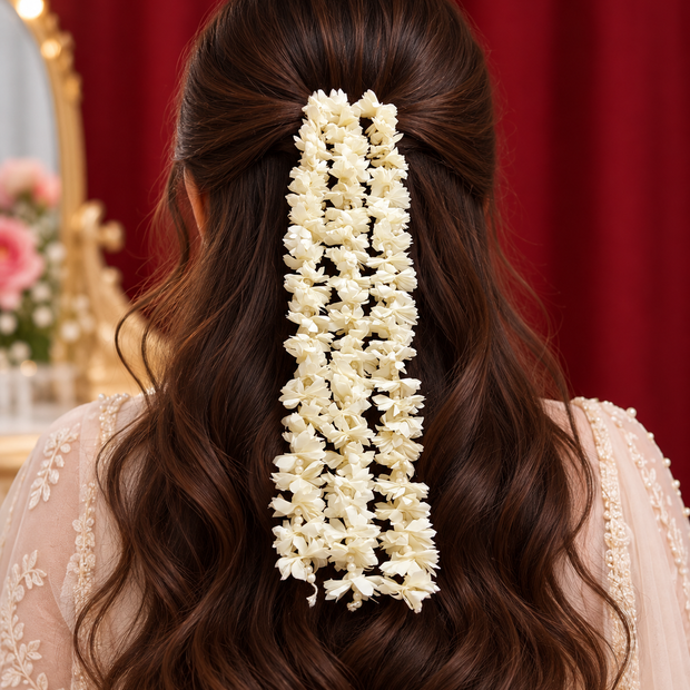 Pearl Floral Gajra