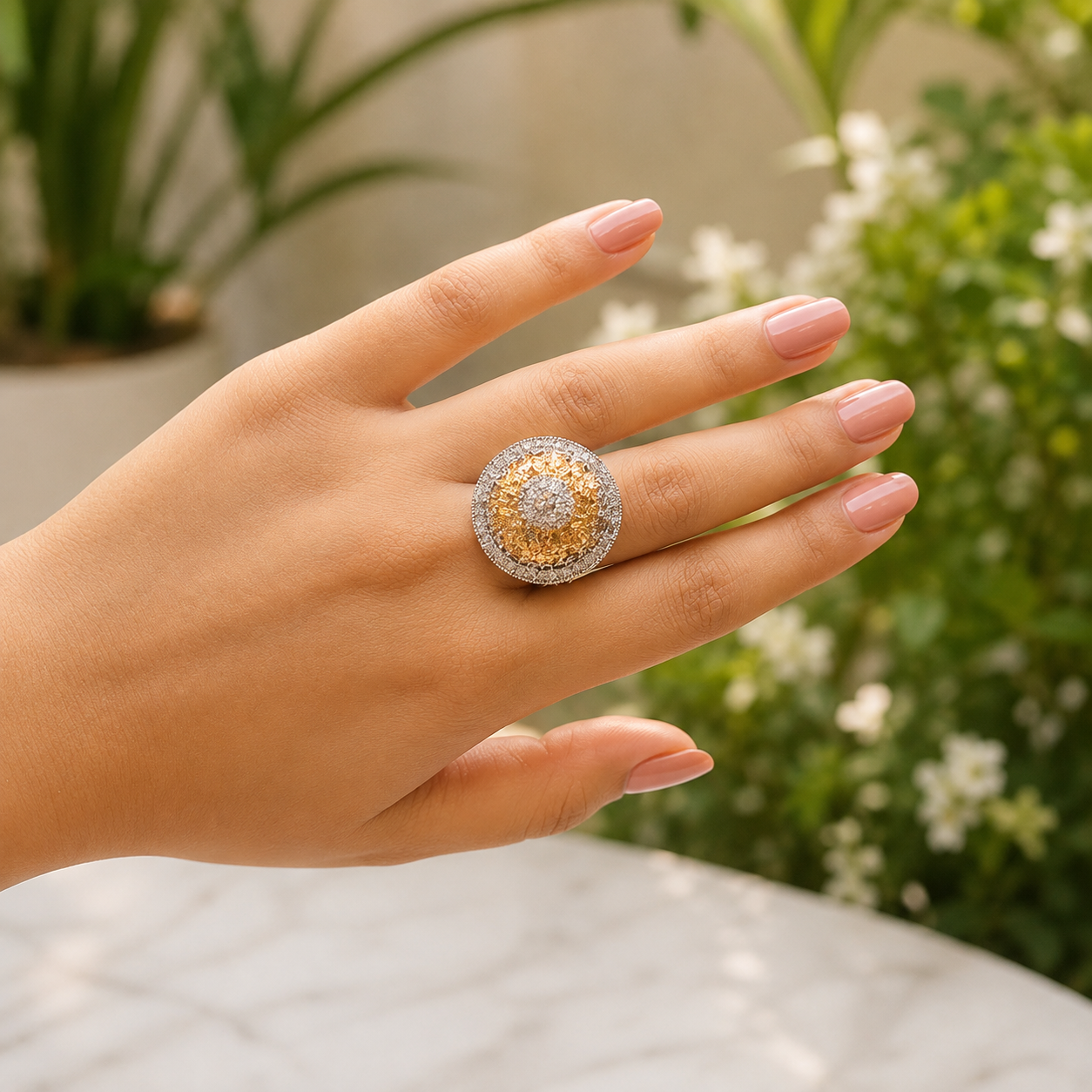 Nur-E-Zeenat Gold Plated