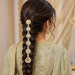 Pearl White Meatal Hair Paranda
