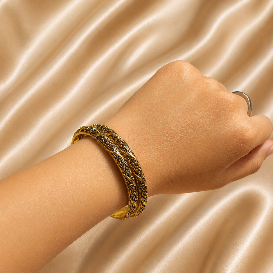 Gul Bahar Metal  Bangle