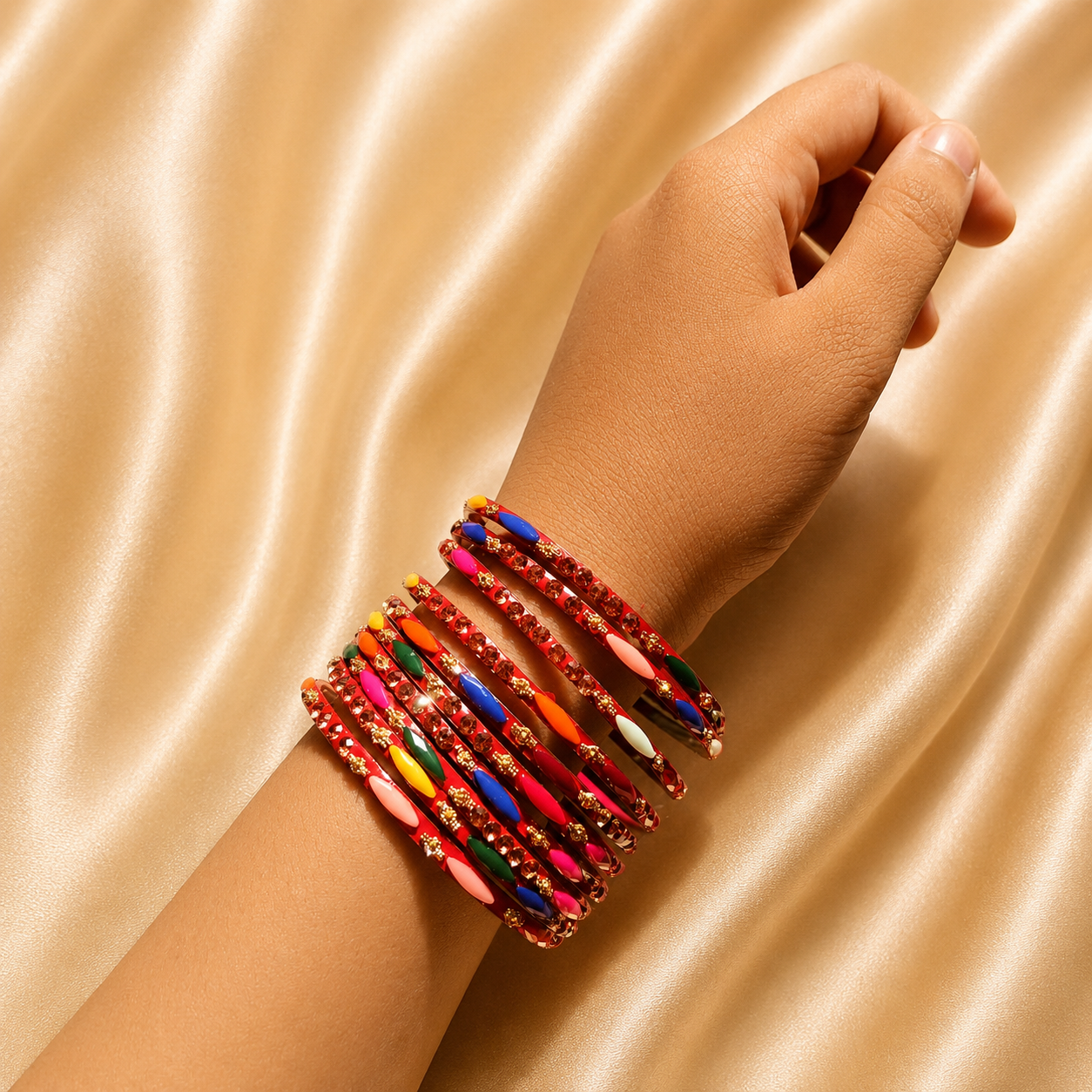 Red Stone Bangle