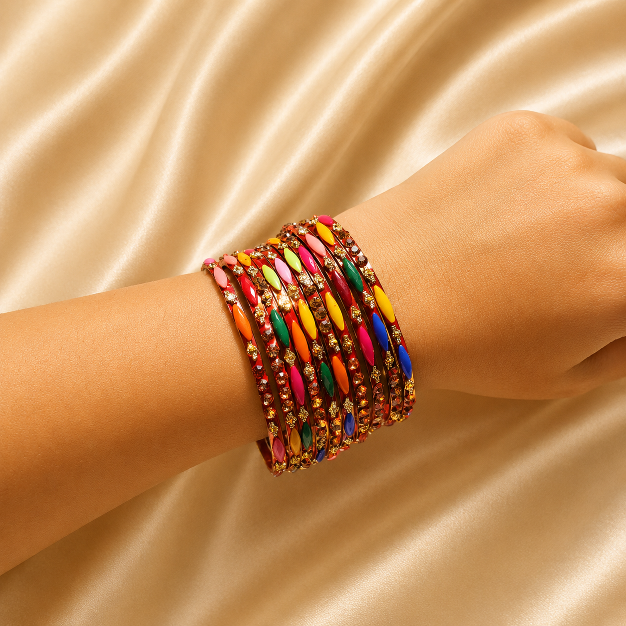 Red Stone Bangle