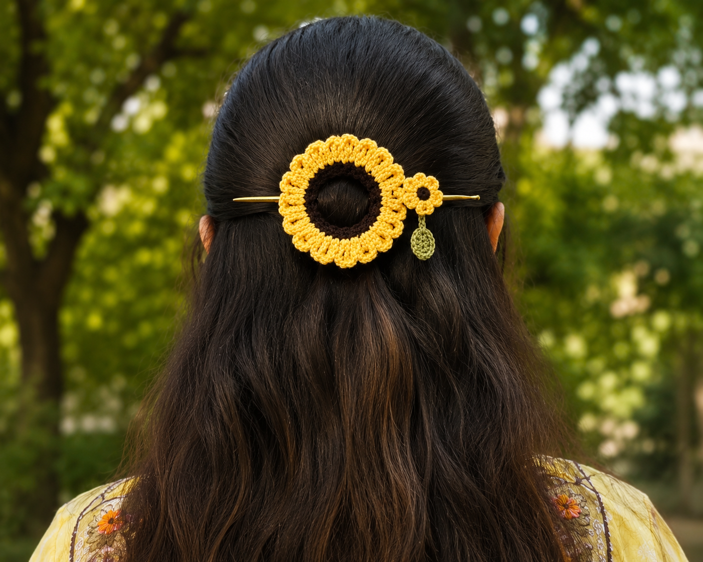 Sunflower Bun Stick