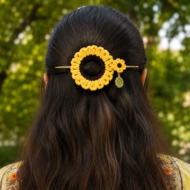 Sunflower Bun Stick