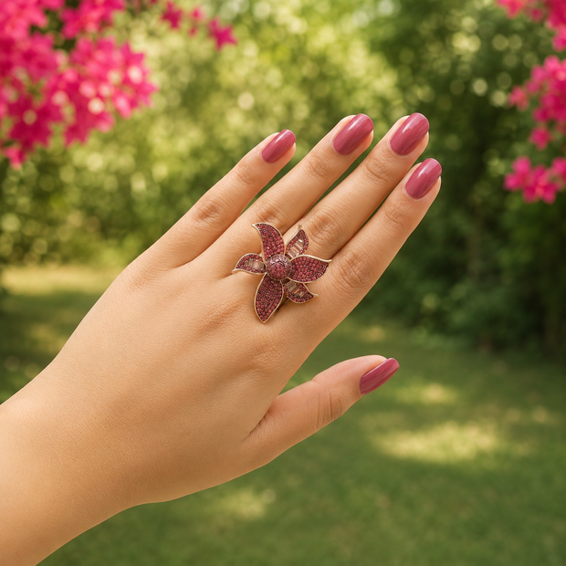 Flower Gold Plated