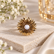 Sunlit Pearl Ring