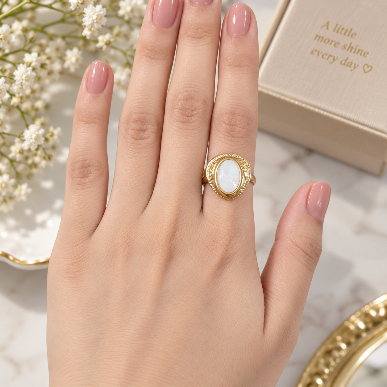 Pearl Aura Ring