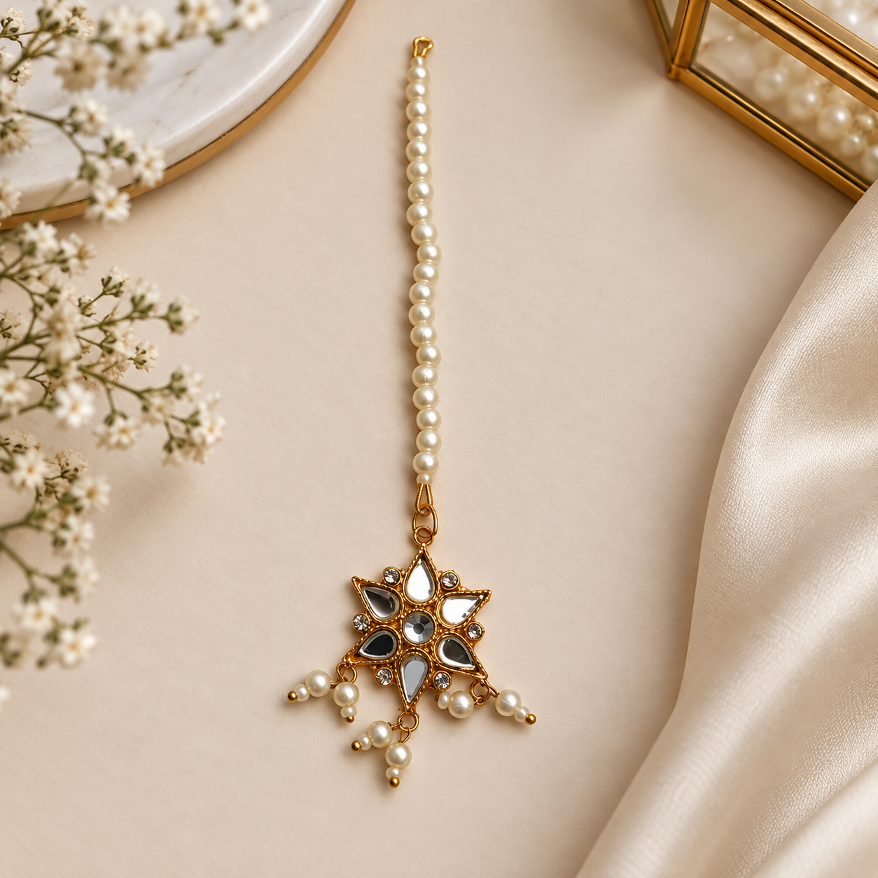 Golden Pearl Bindiya
